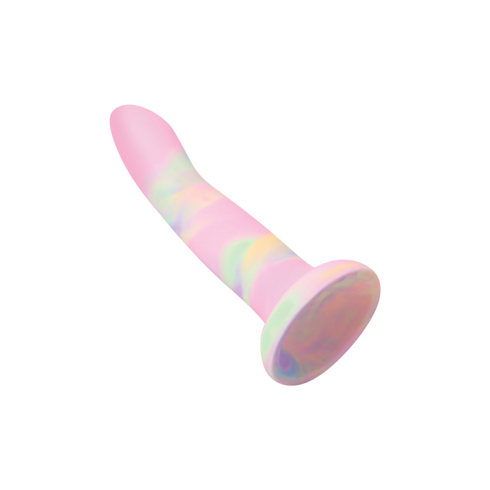 Nobü Rainbow – DG24 Medium Dildo with Suction Cup – Pink Tie-Dye