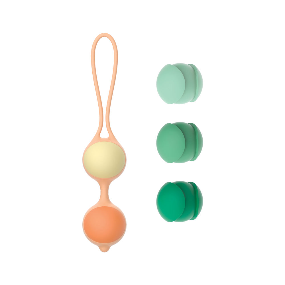 Nobü Essentials – Kiki Kegel Training Kit – Coral & Green